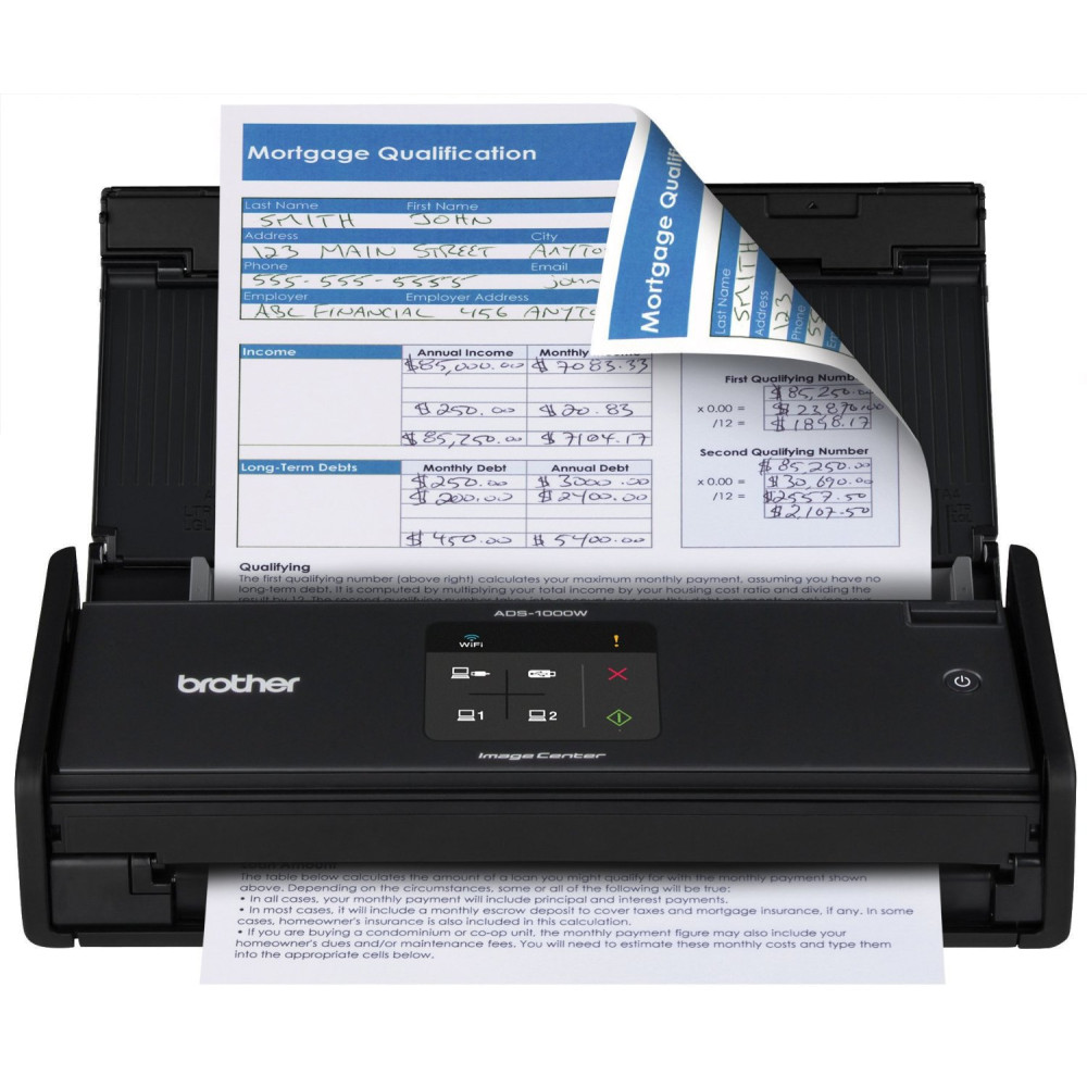 Brother ADS1000W Compact Color Desktop Scanner