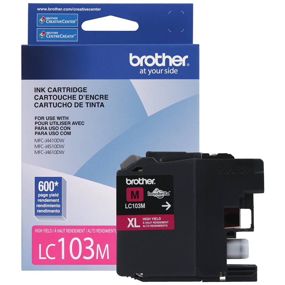Brother LC103 High Yield Cartridge Ink, Magenta
