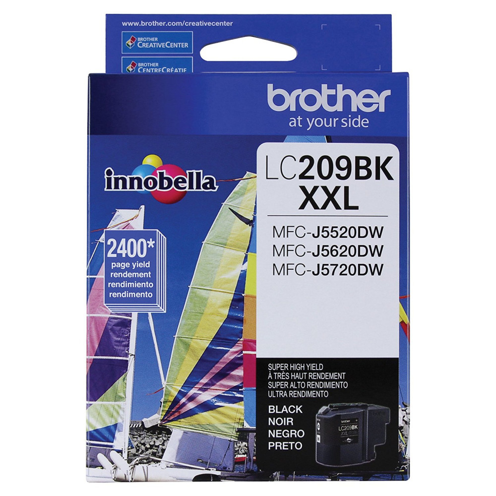 Brother LC209BK Super High Yield Ink Cartridge, Black