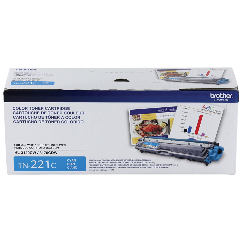 Brother TN221C Standard Yield Cyan Toner Cartridge