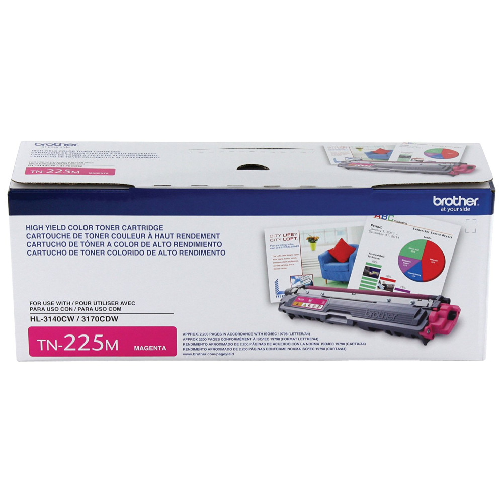 Brother TN225M High Yield Magenta Toner Cartridge