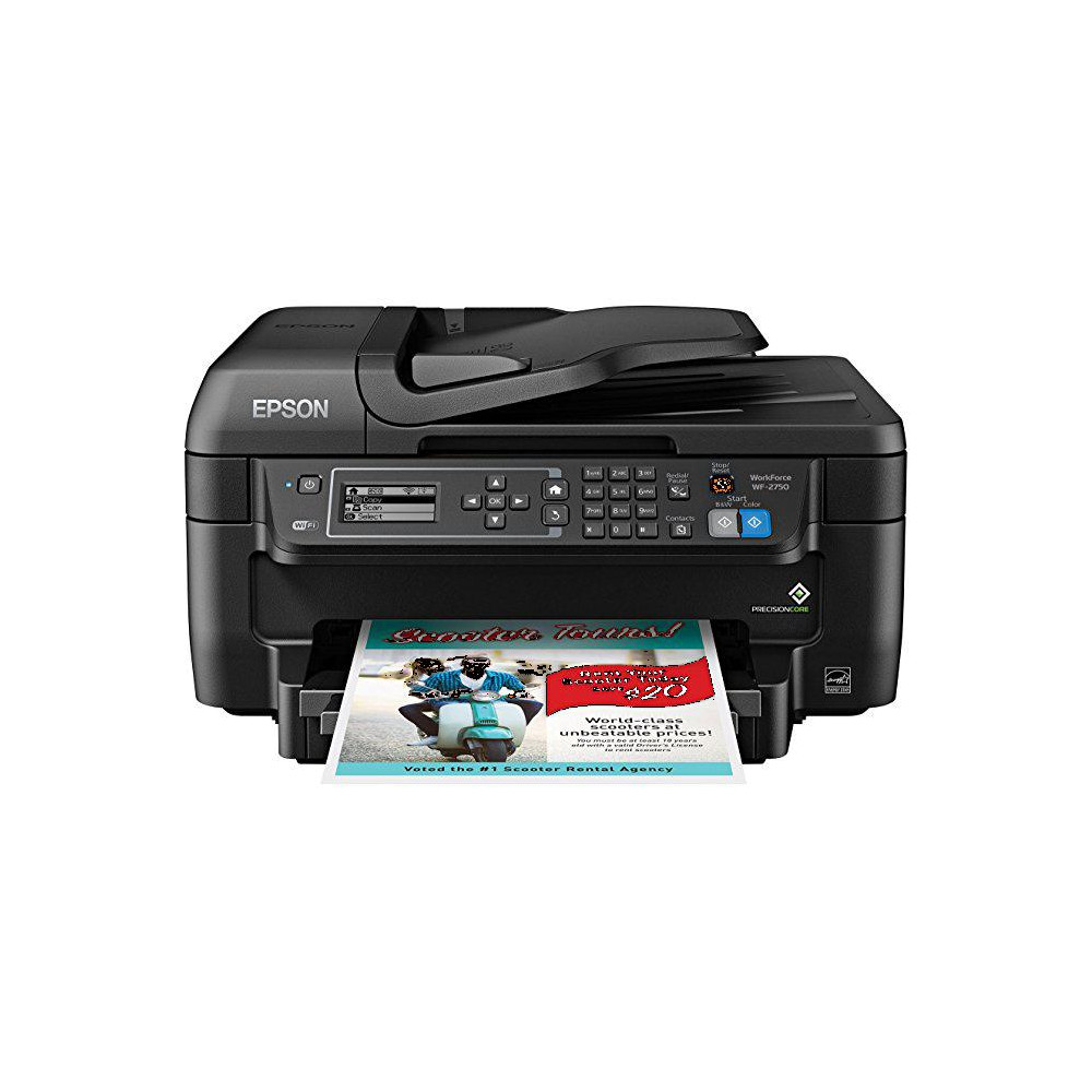 Epson WorkForce WF-2750 All-in-One Wireless Color Printer/Copier/Scanner/Fax Machine
