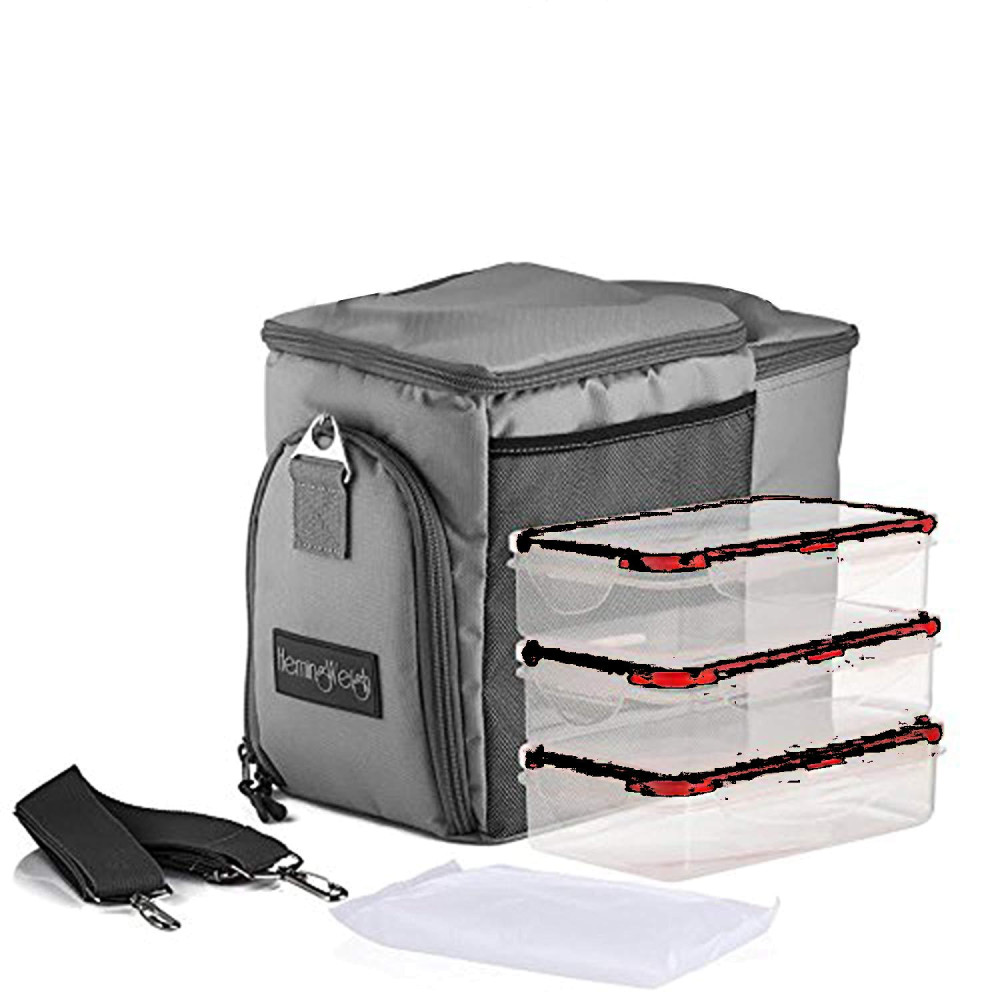 HemingWeigh Insulated Lunch Bag Durable Lunch Box with Drink