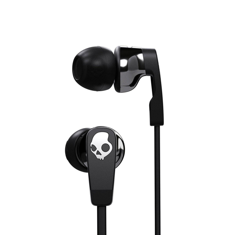 Skullcandy Strum Maximum Comfort Earbud with Universal In-Line Microphone and Remote, Supreme Sound Acoustics, Flexible Design To Match All Ears, Tug and Pull Resistant, Street/Black 