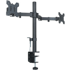 Halter Dual Monitor Stand Desk Clamp for 27-Inch LCD Monitors
