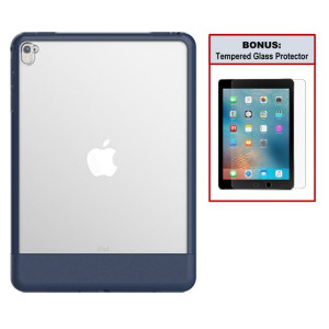 Otterbox Exclusive Bundle: Ultra-Slim Case for iPad PRO (9.7 Inch) – Extreme Drop Protection - Premium Leather - Scratch Resistant – Blue + Bonus Clear Tempered Glass Screen Protector