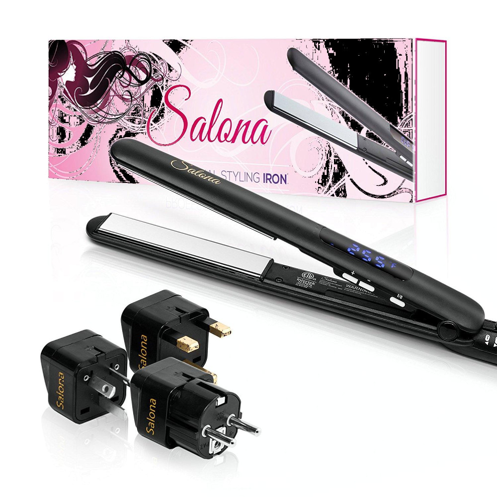 Salona Professional 1" Titanium Flat Iron Hair Straightener